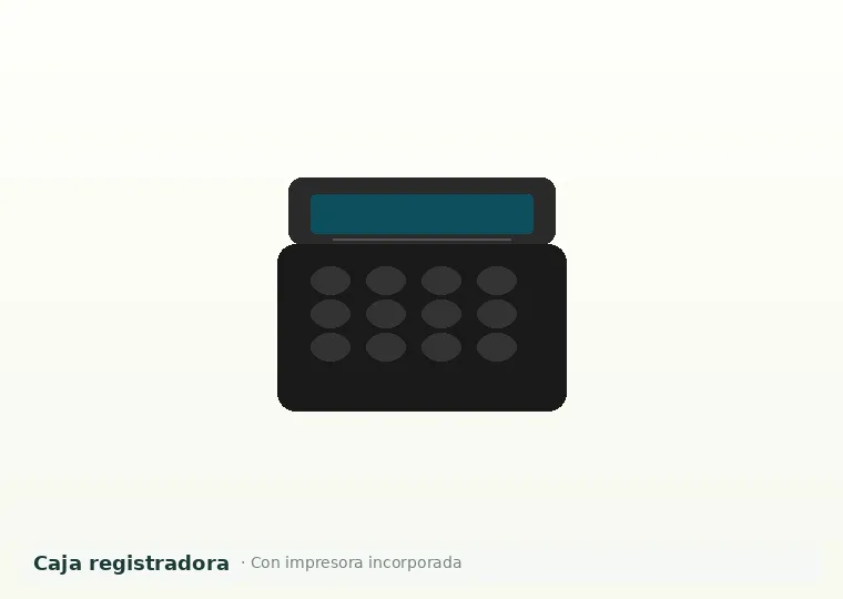 Imagen de producto para Caja registradora con impresora incorporada